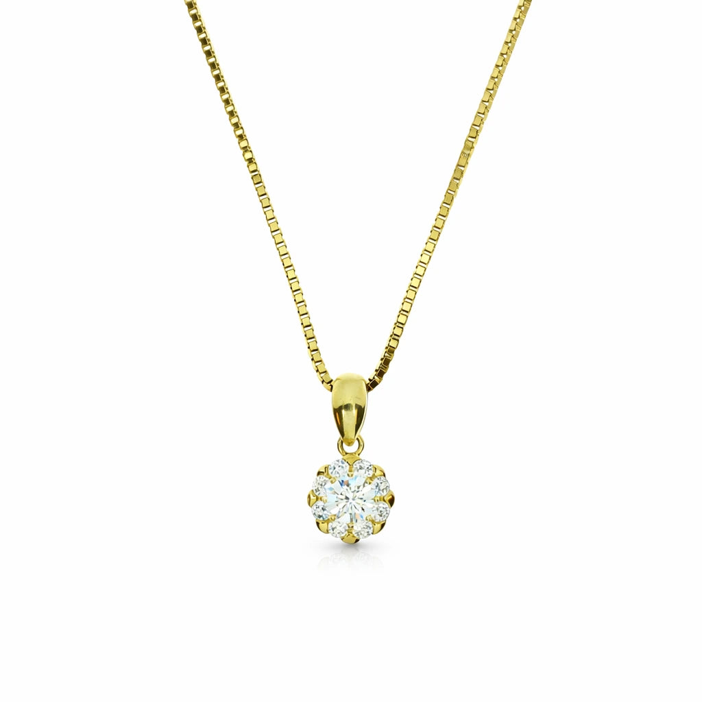 9 Karat Roset Vedhæng