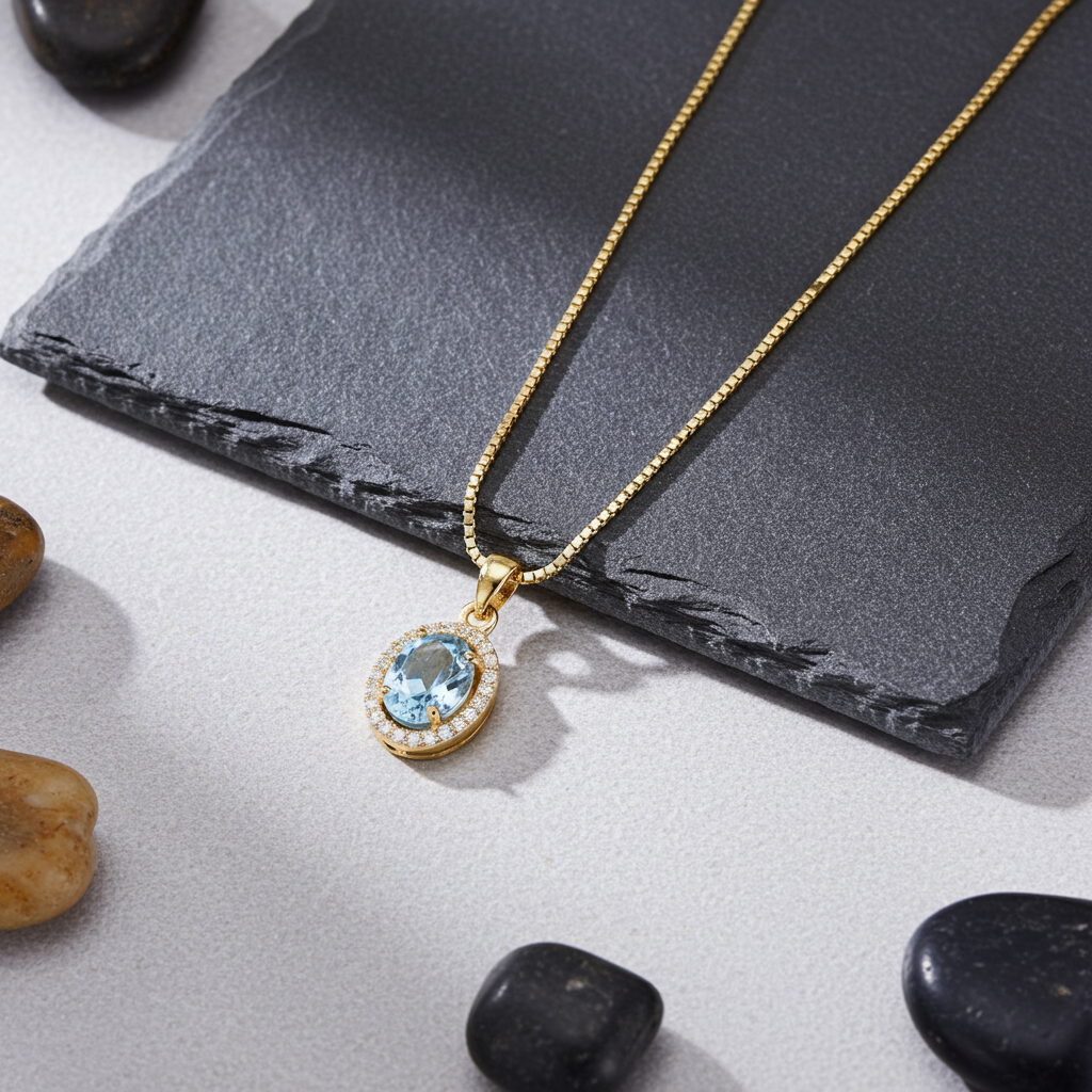 8 Karat Blue Dawn Halskæde