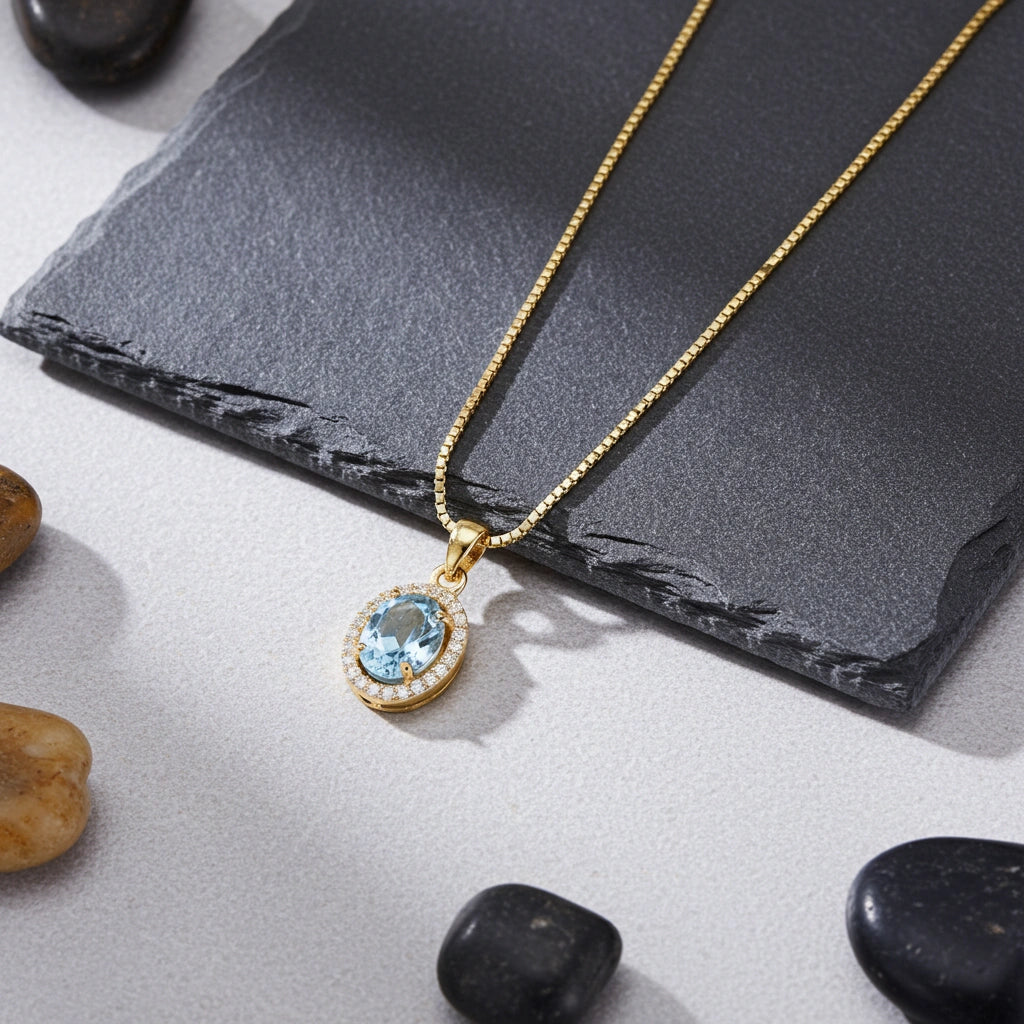 8 Karat Blue Dawn Halskæde