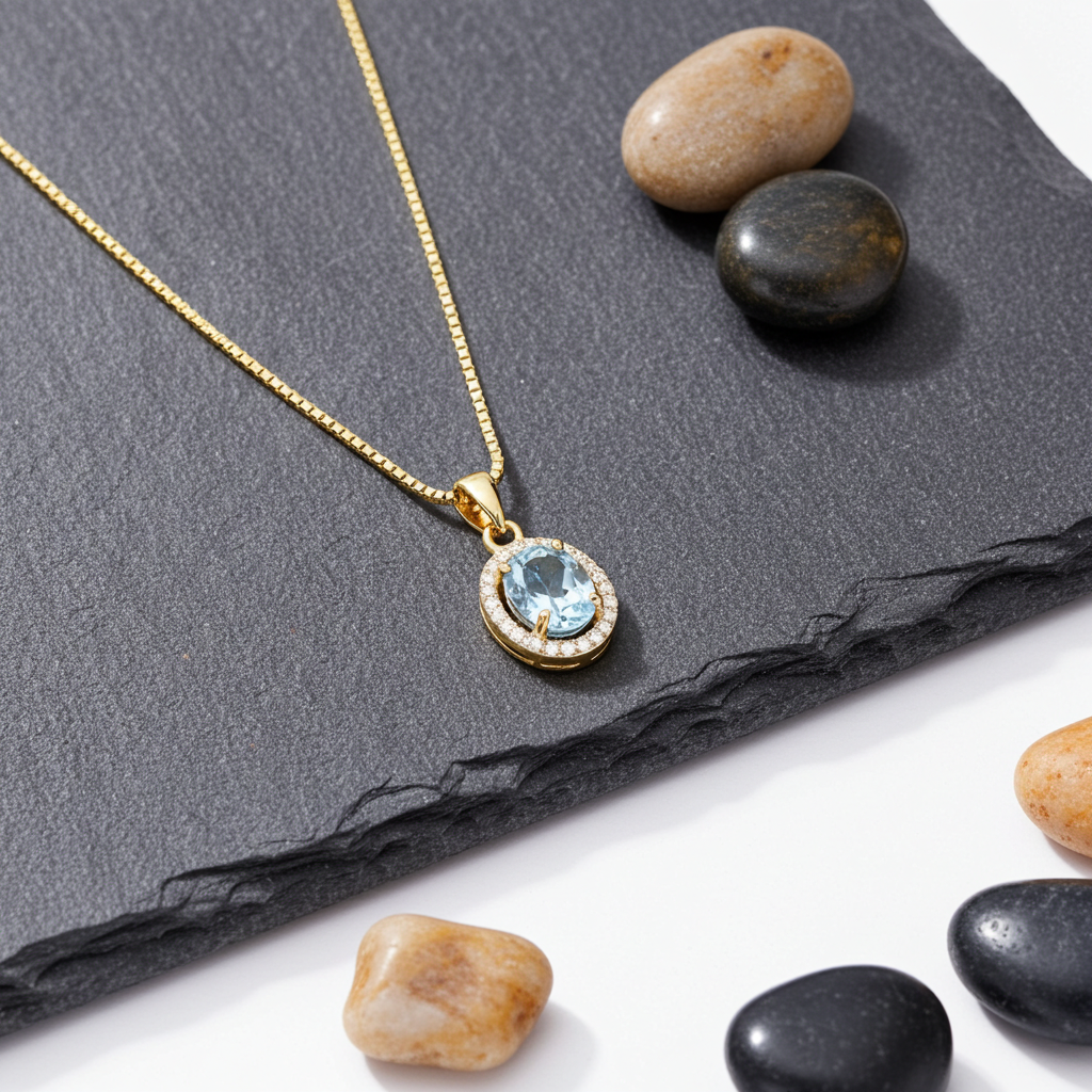 8 Karat Blue Dawn Halskæde