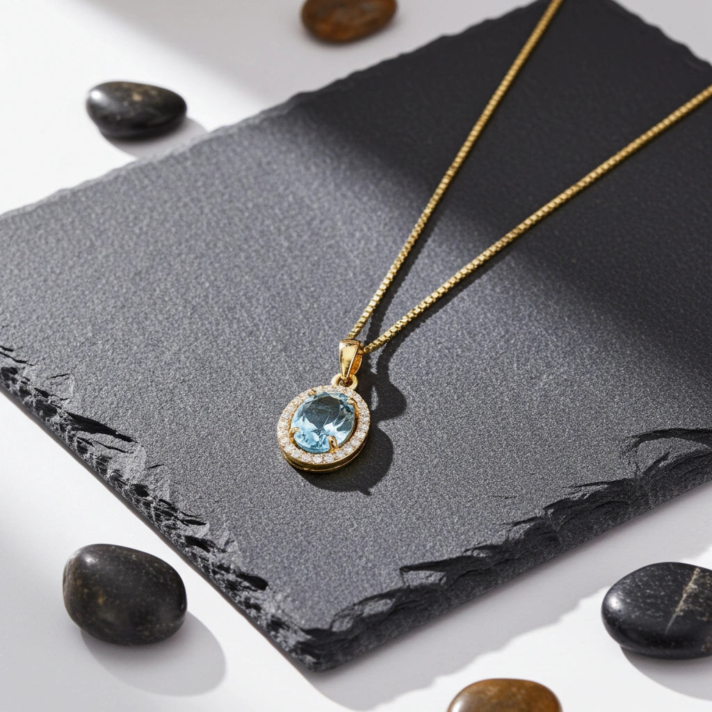 8 Karat Blue Dawn Halskæde