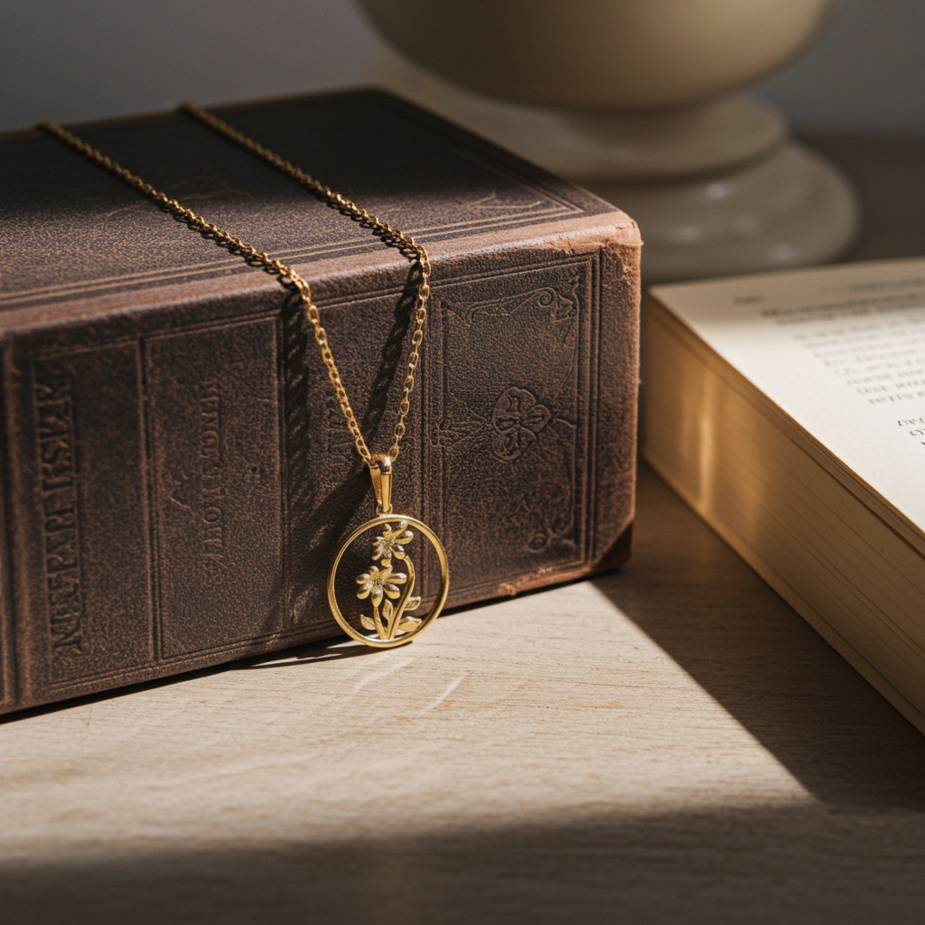 8 Karat Mor-Barn Halskæde