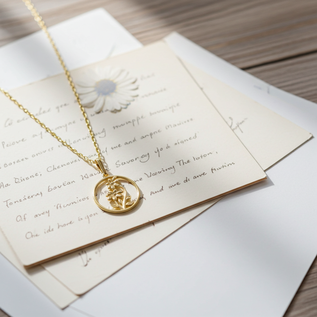 8 Karat Mor-Barn Halskæde