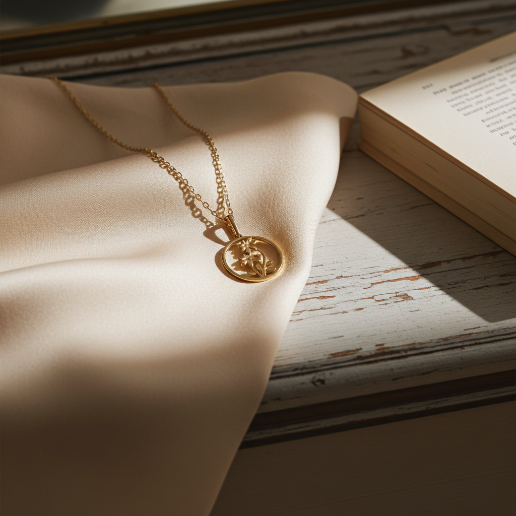 8 Karat Mor-Barn Halskæde