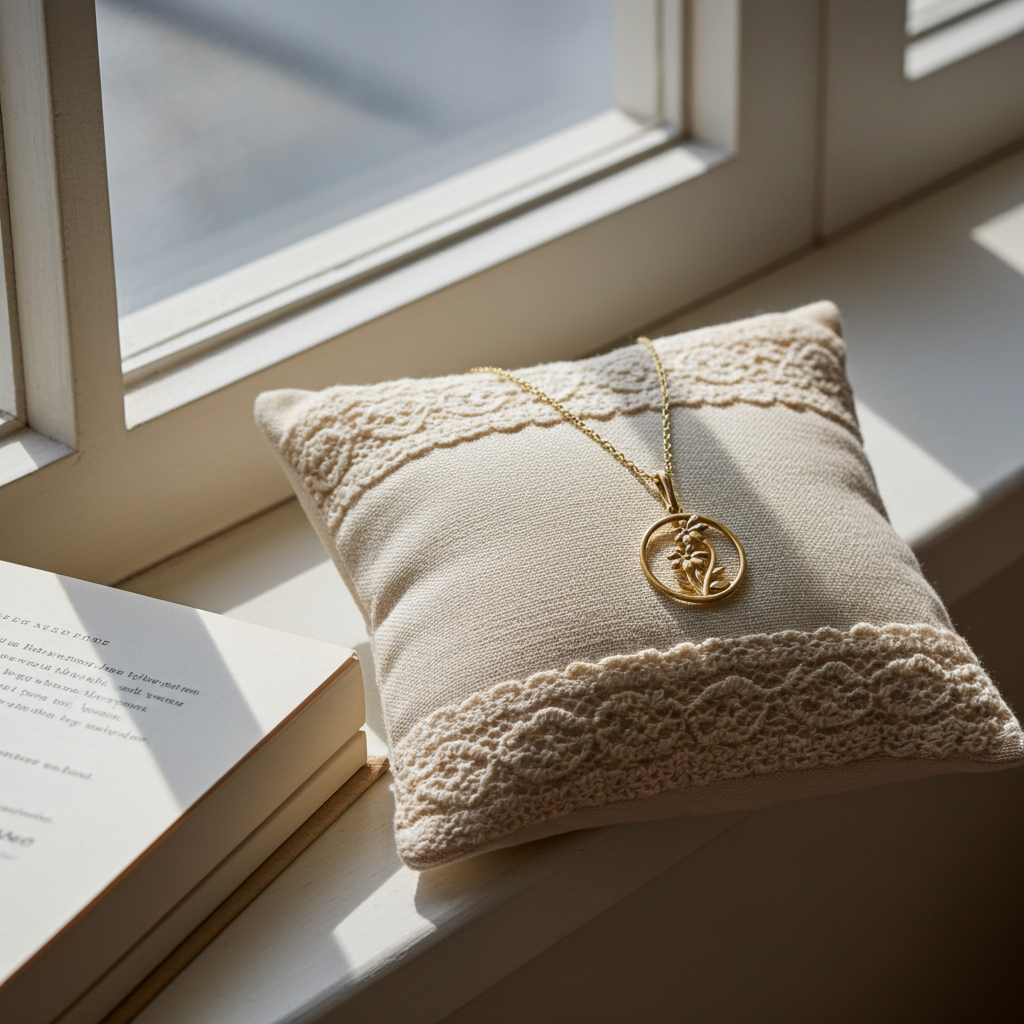 8 Karat Mor-Barn Halskæde