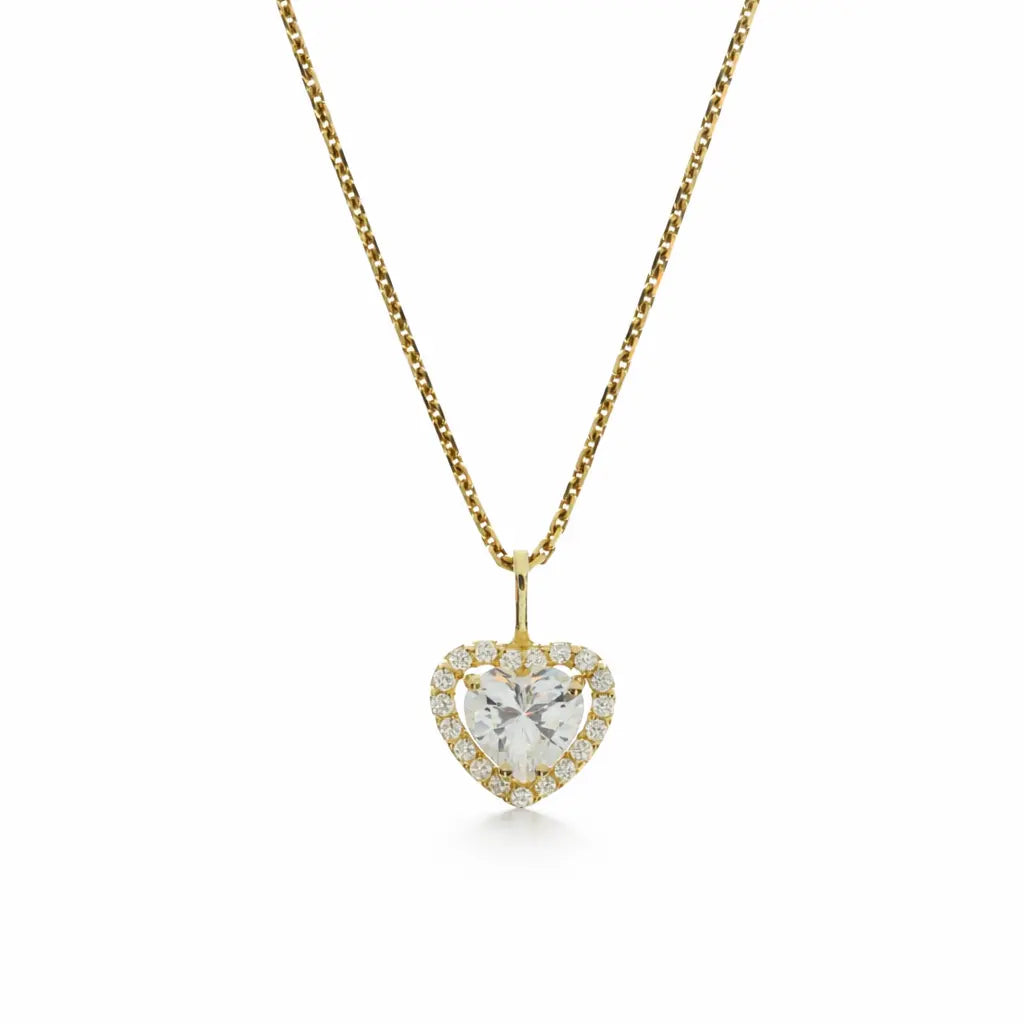 9 Karat Hjerte Vedhæng
