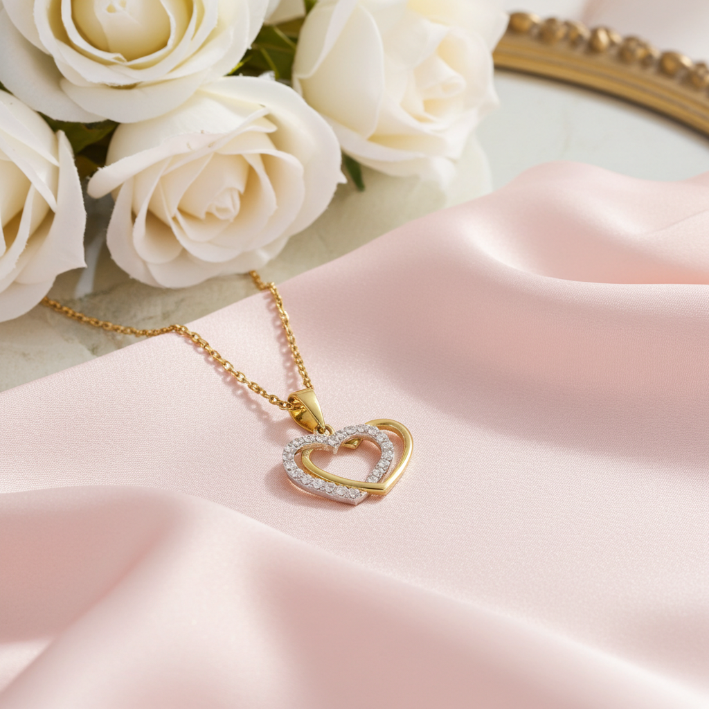 9 Karat Hjerte Vedhæng