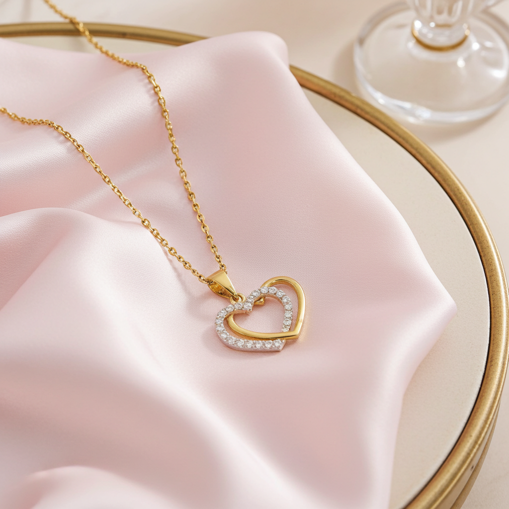 9 Karat Hjerte Vedhæng