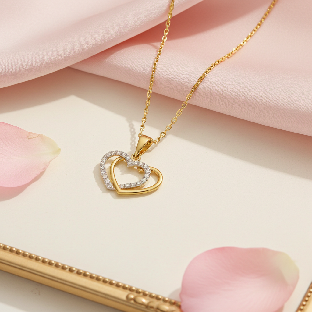 9 Karat Hjerte Vedhæng