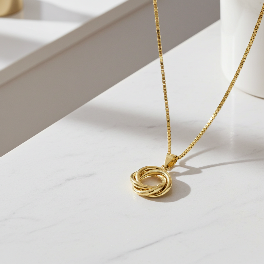 9 Karat Cirkel Vedhæng