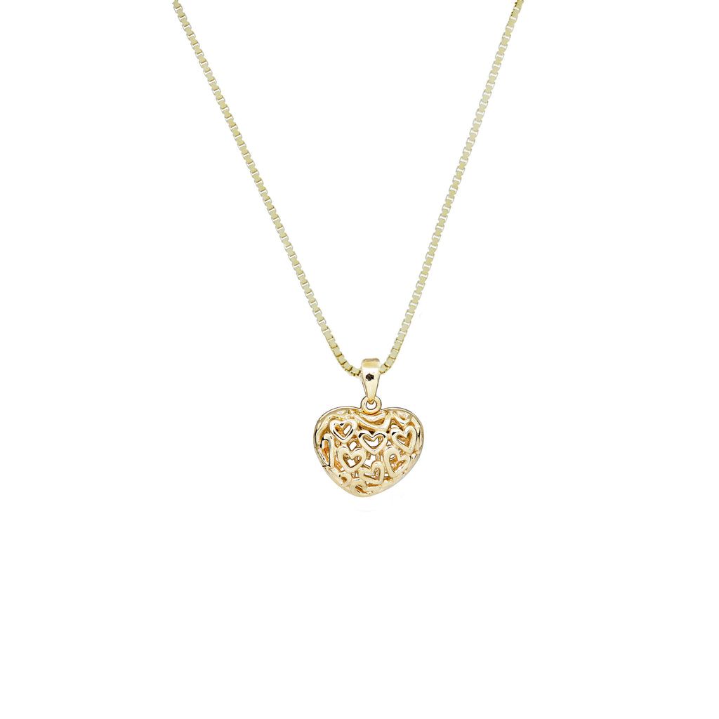 8 Karat Udsmykket Hjerte