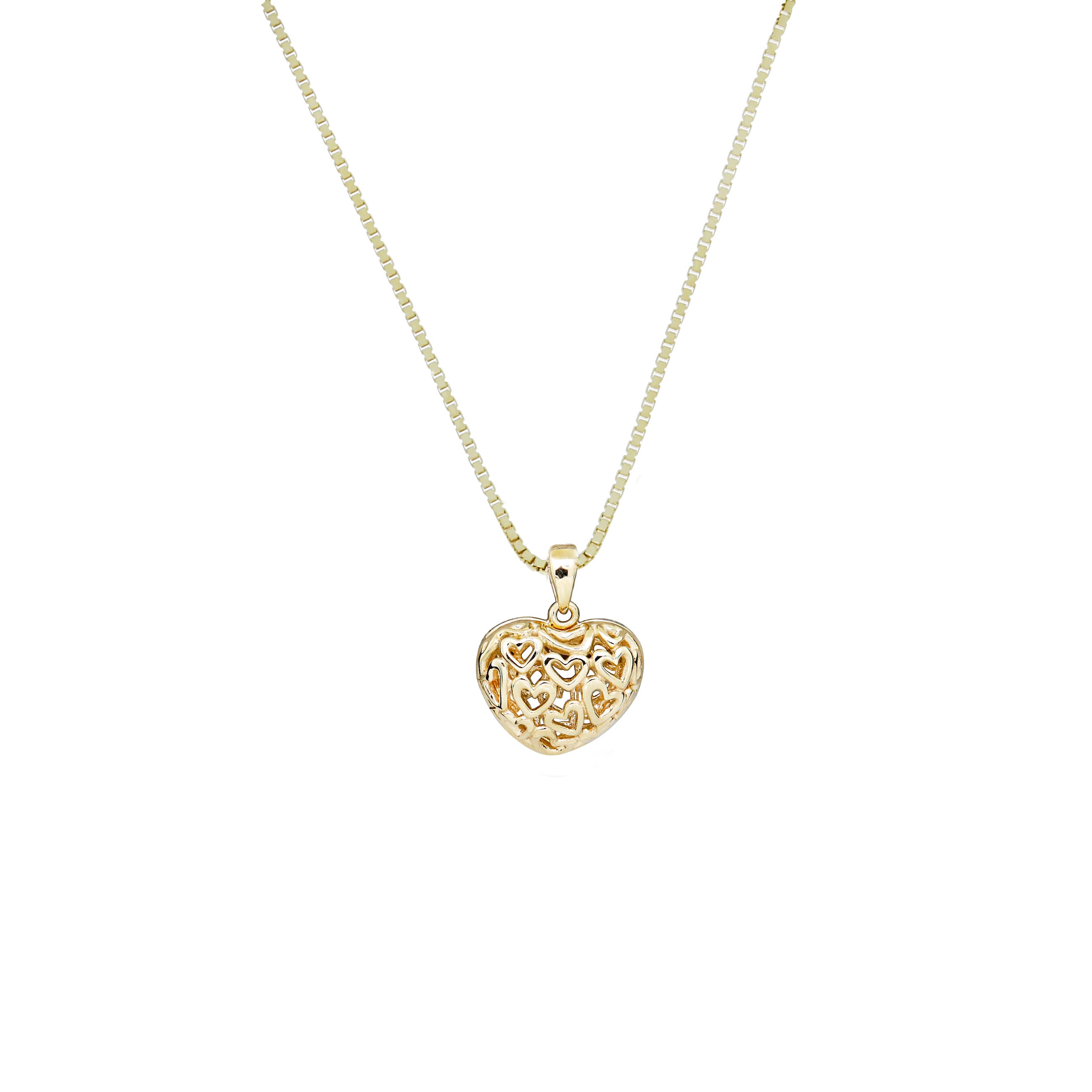 8 Karat Udsmykket Hjerte