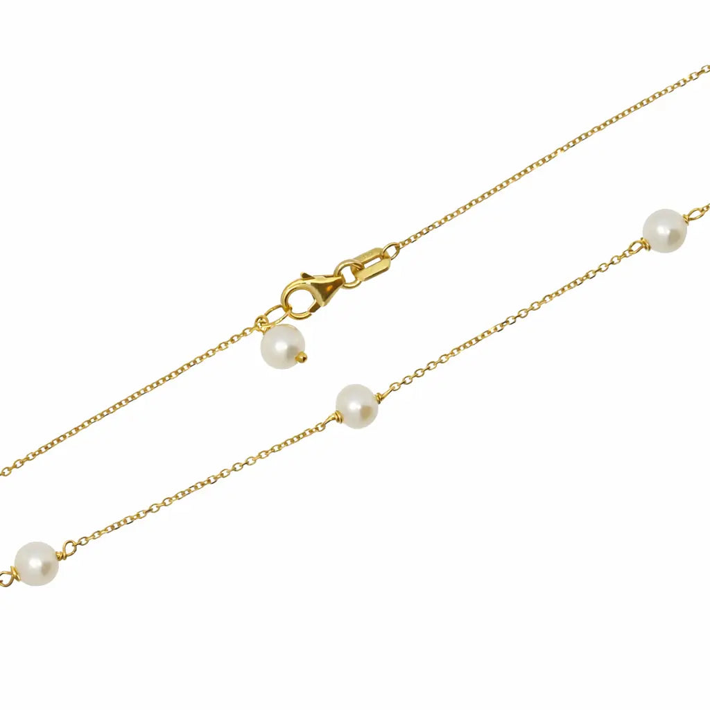 9 Karat Ferskvandsperle Halskæde