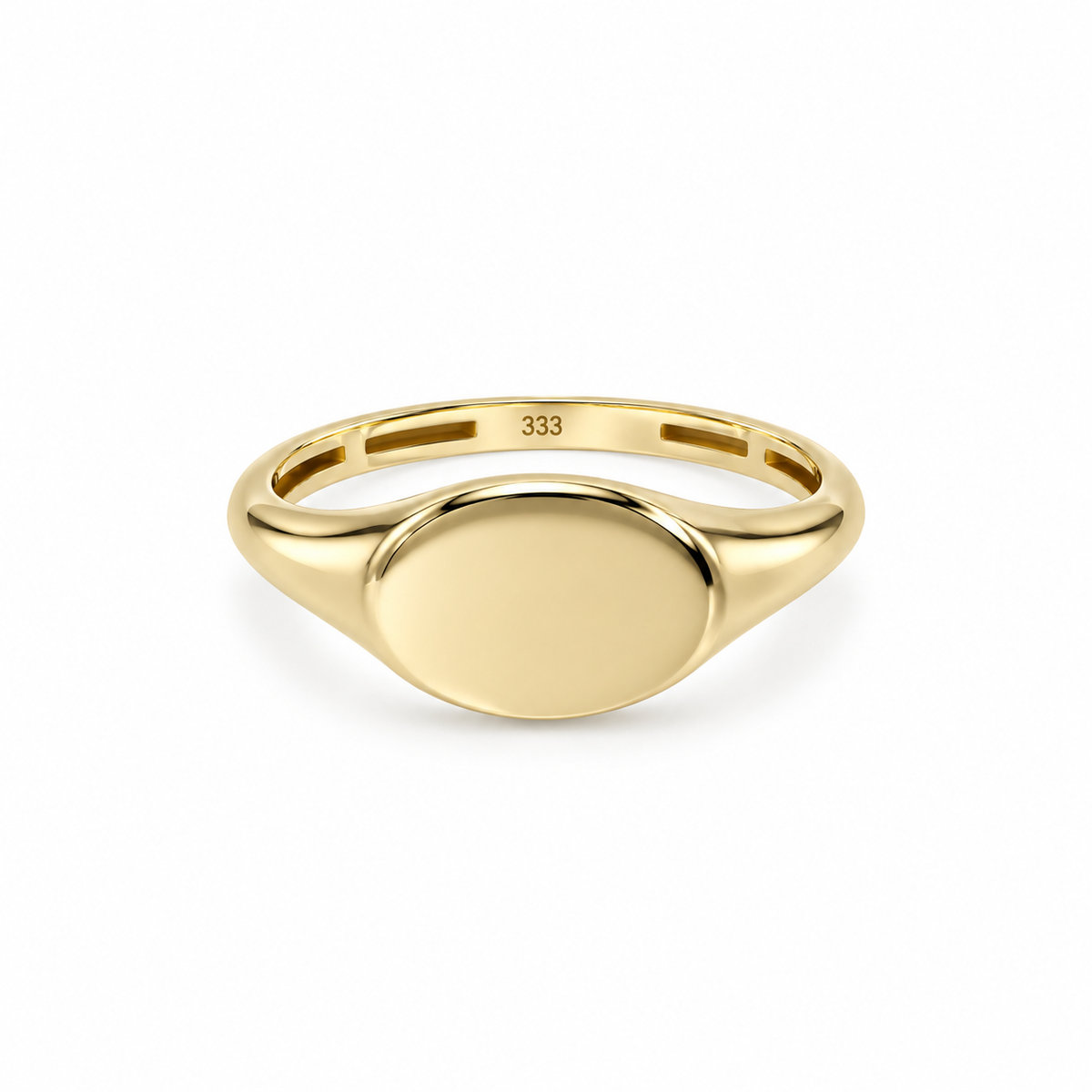 Klassisk signetring i 8 karat guld