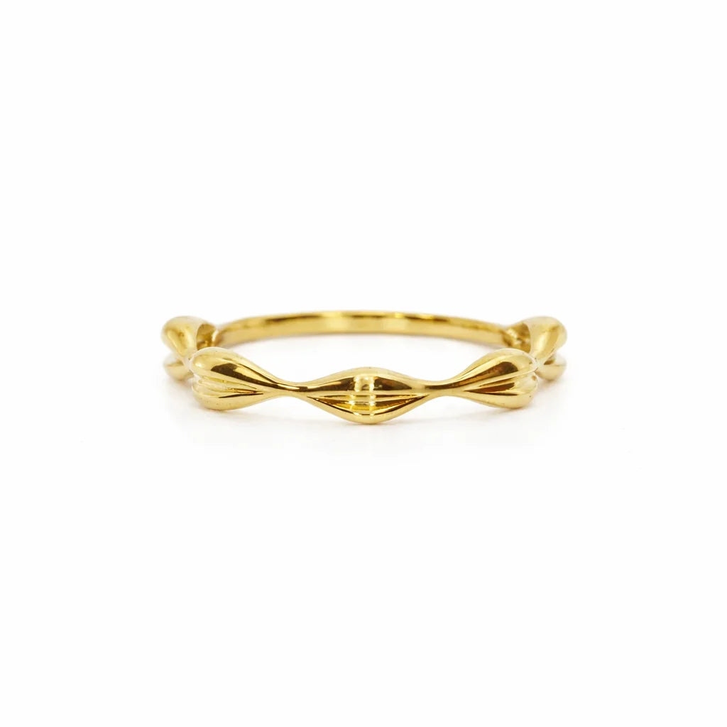 8 Karat Bølget Ring