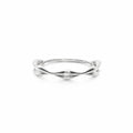 8 Karat Hvidguld Bølget Ring