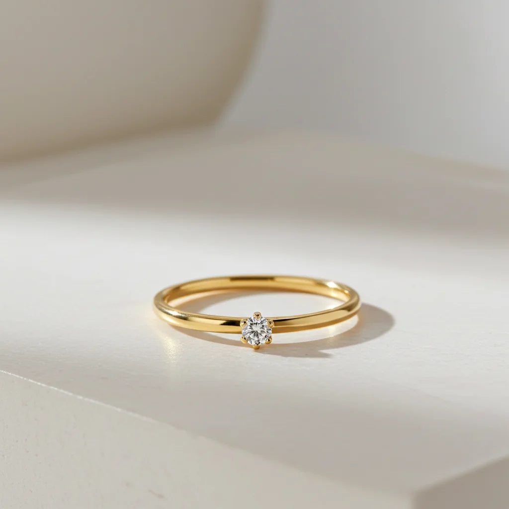 9 Karat Solitaire Ring