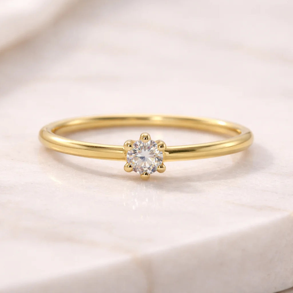 9 Karat Solitaire Ring
