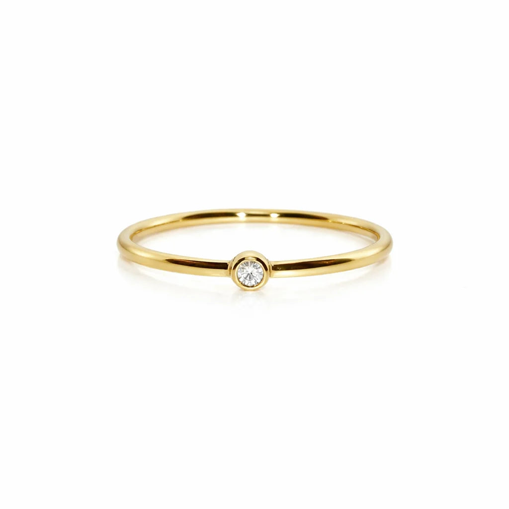 9 Karat Solitaire Ring