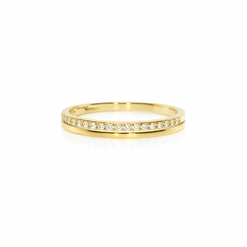 9 Karat Dobbelt Ring
