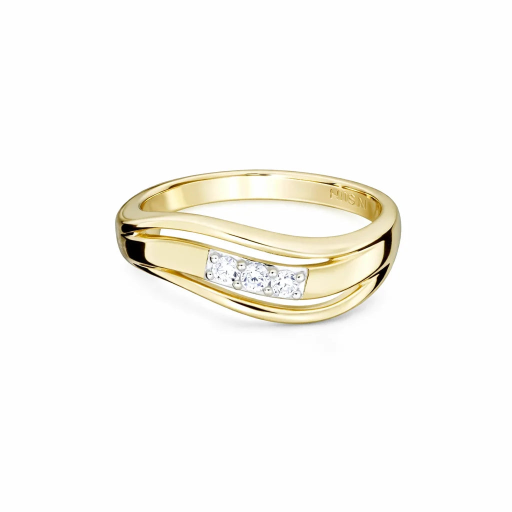 8 Karat Trinity Glow Ring