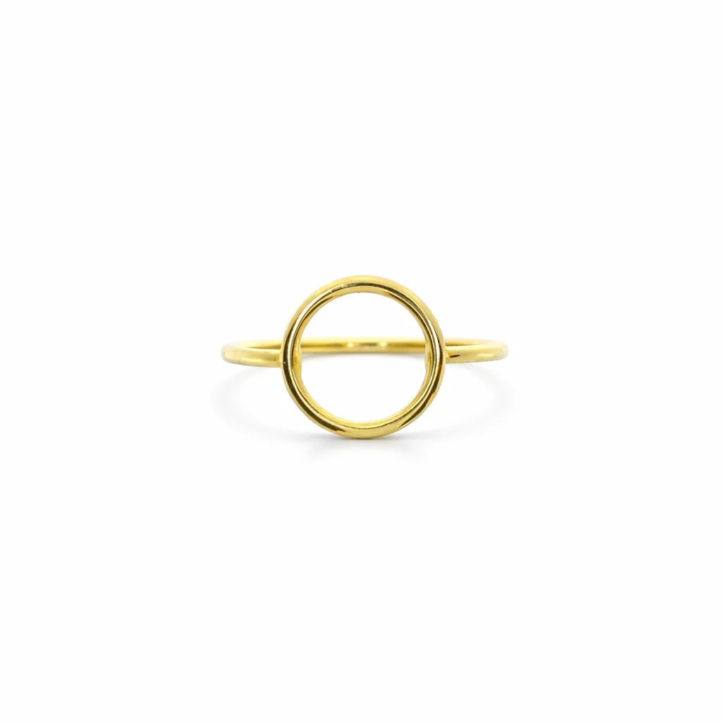 8 Karat Cirkel Ring