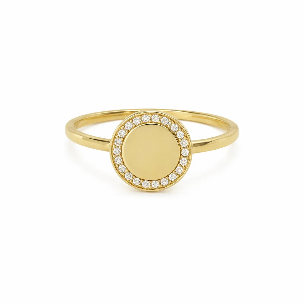 8 Karat Plade Ring
