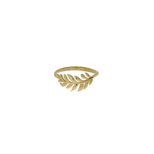 9 Karat Blad Ring