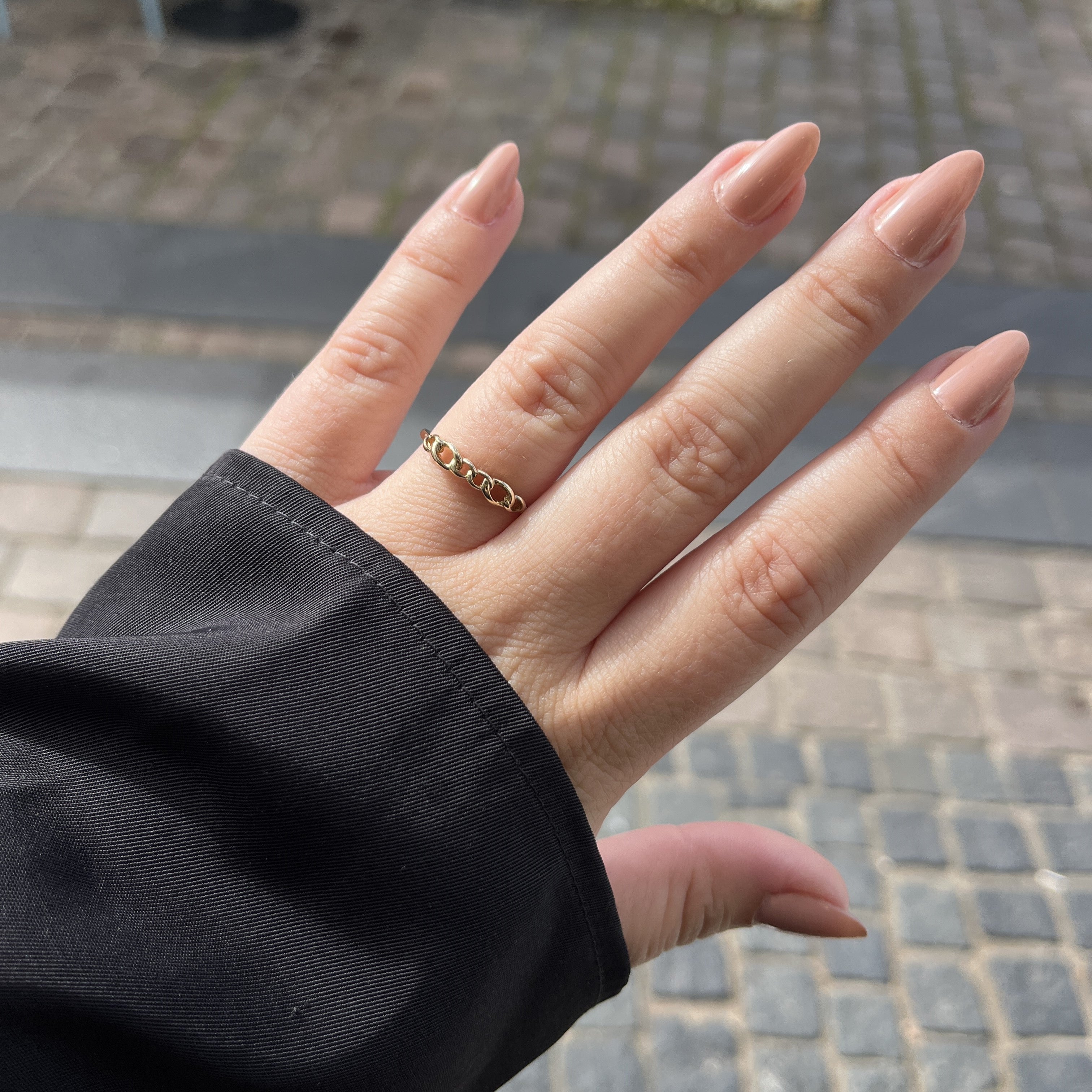 8 Karat Åbne Led Ring