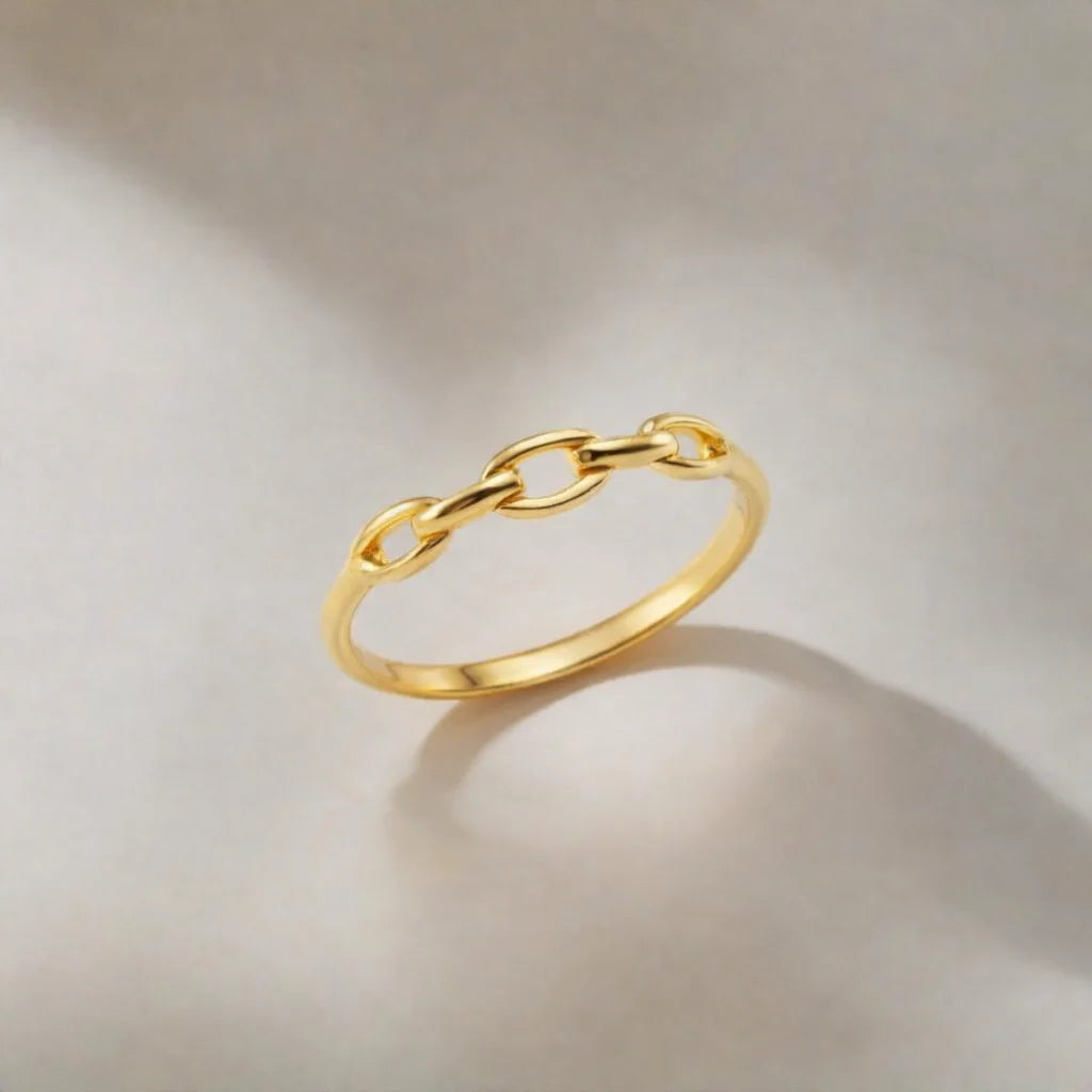 8 Karat Åbne Led Ring