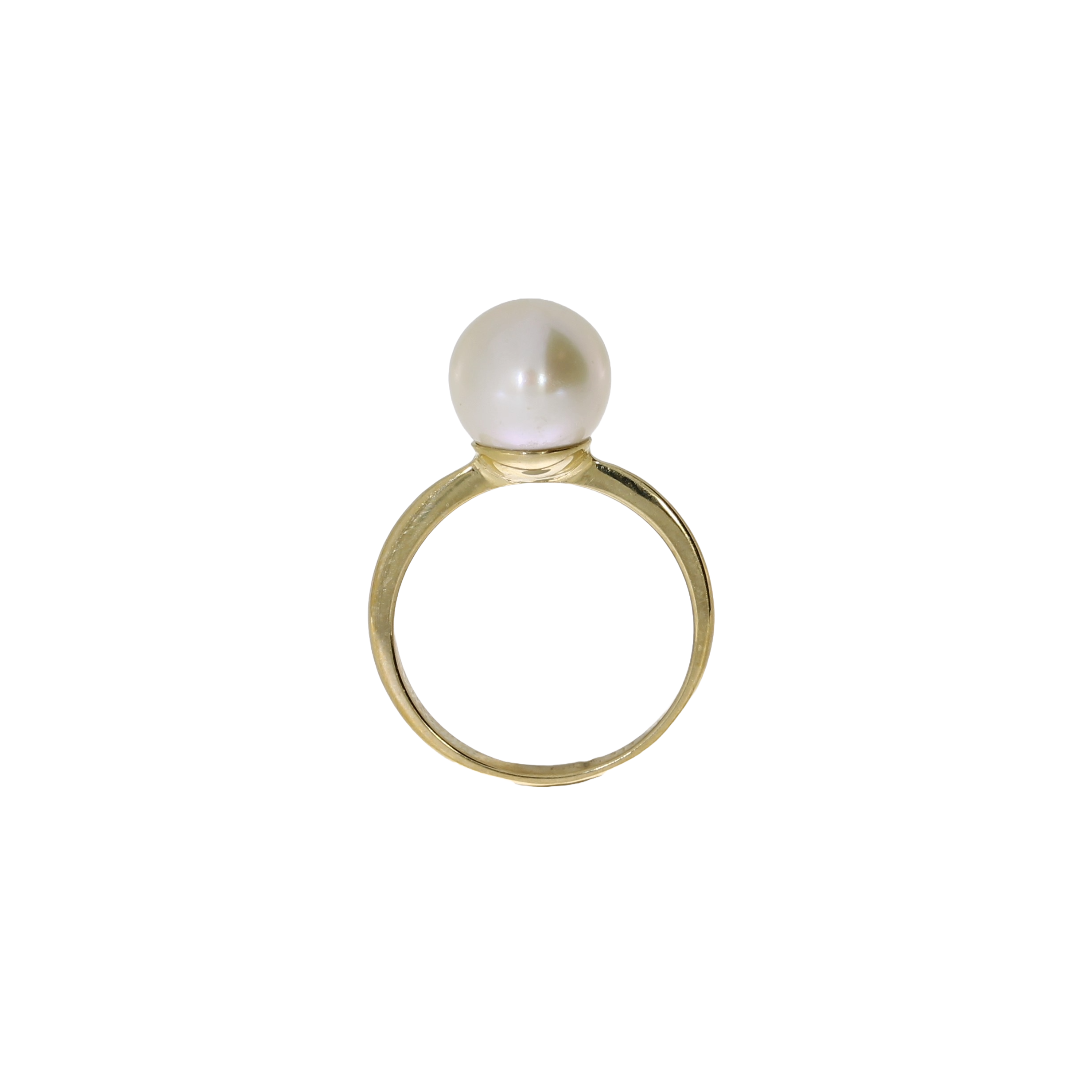 8 Karat Ferskvandsperle Ring