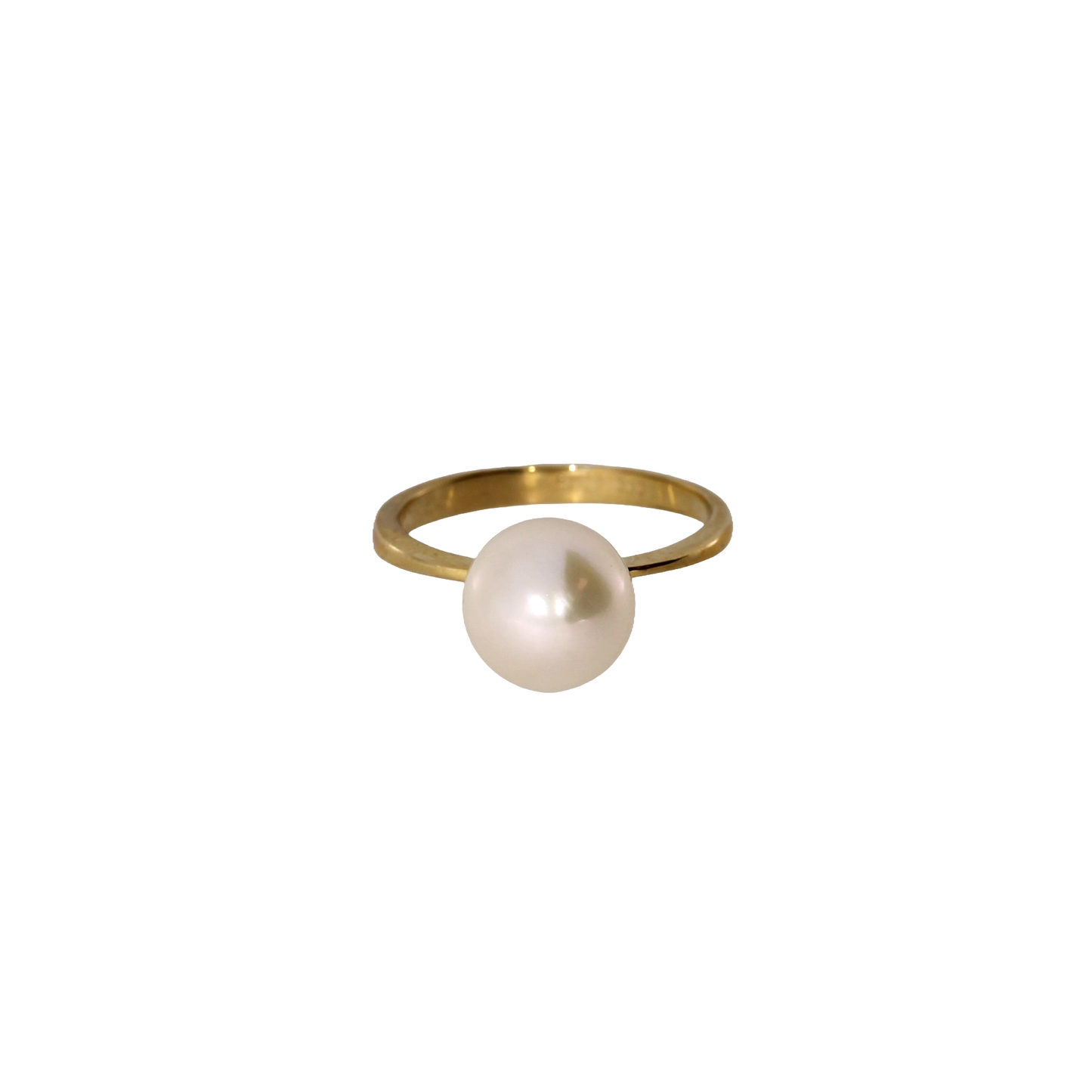 8 Karat Ferskvandsperle Ring