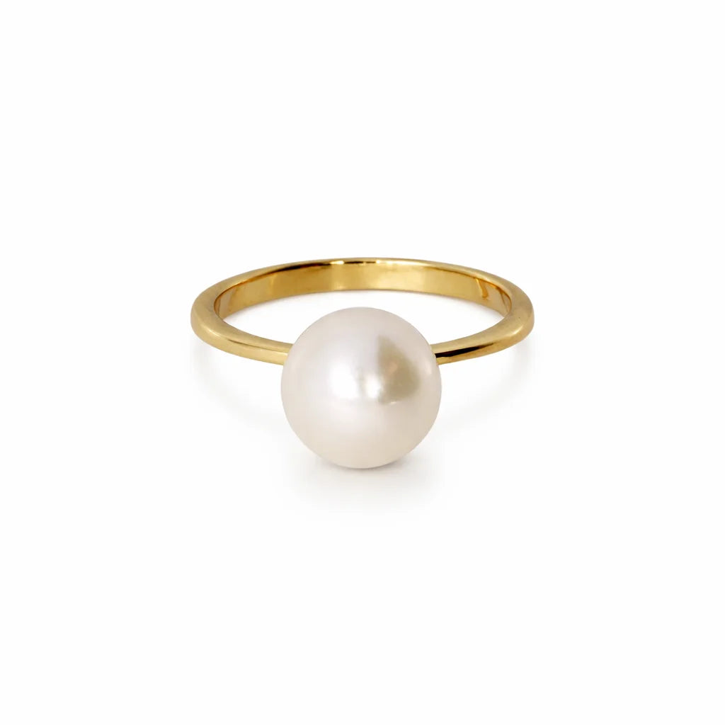 8 Karat Ferskvandsperle Ring