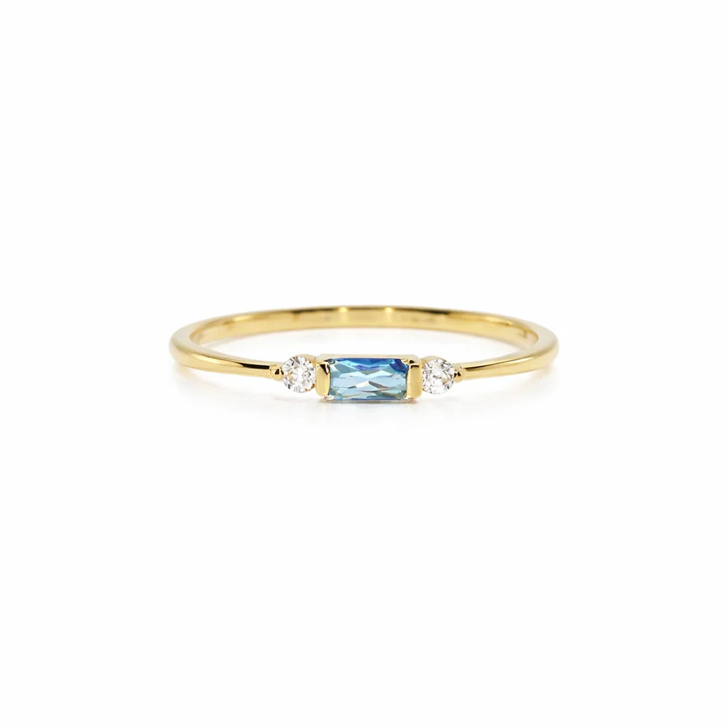 8 Karat Safir Ring
