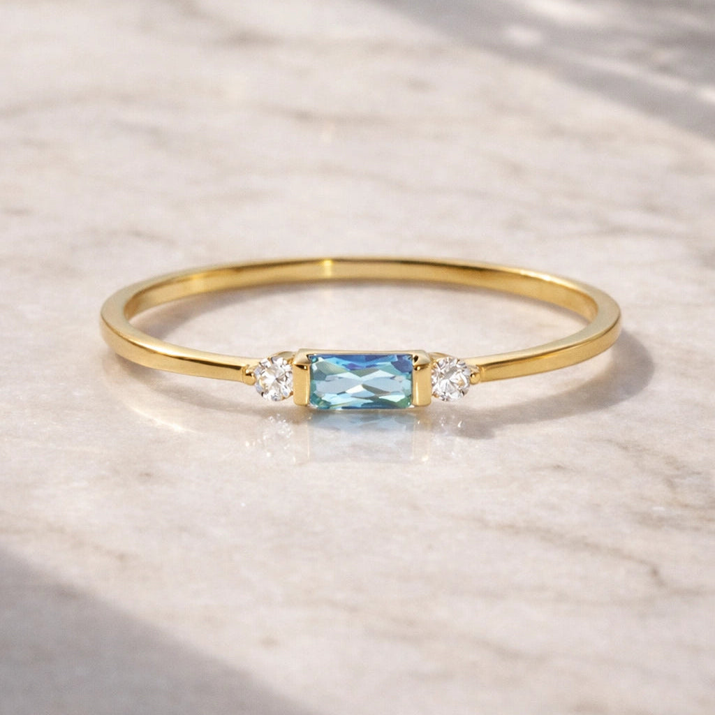8 Karat Safir Ring