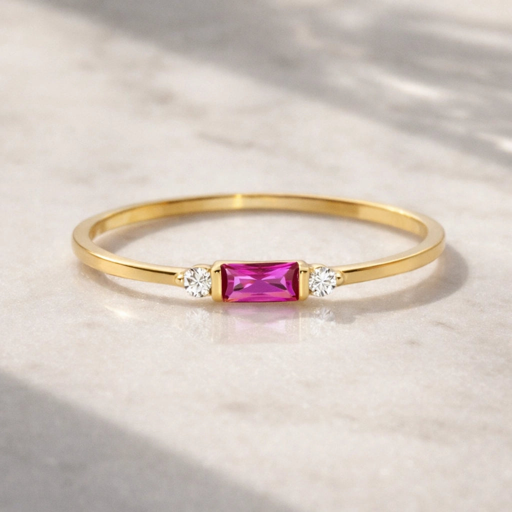 8 Karat Rubin Ring