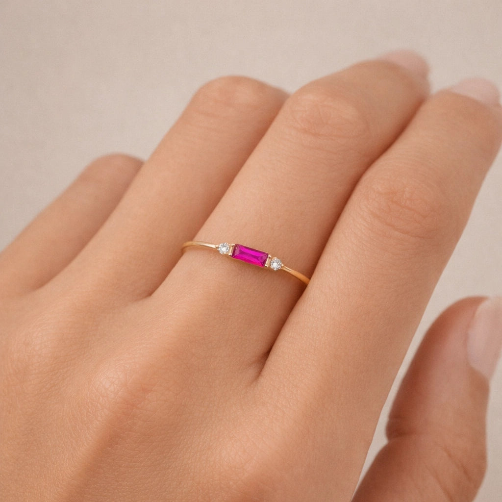 8 Karat Rubin Ring