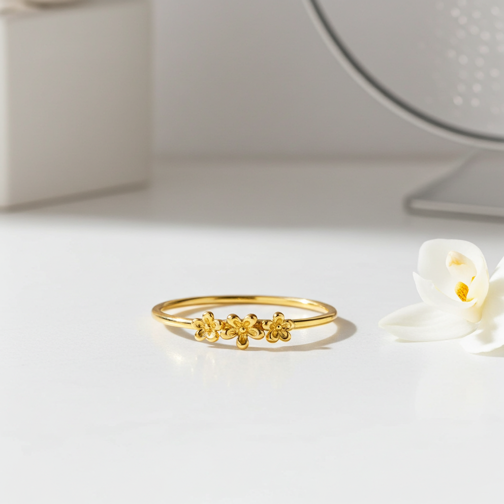 8 Karat Blomster Ring