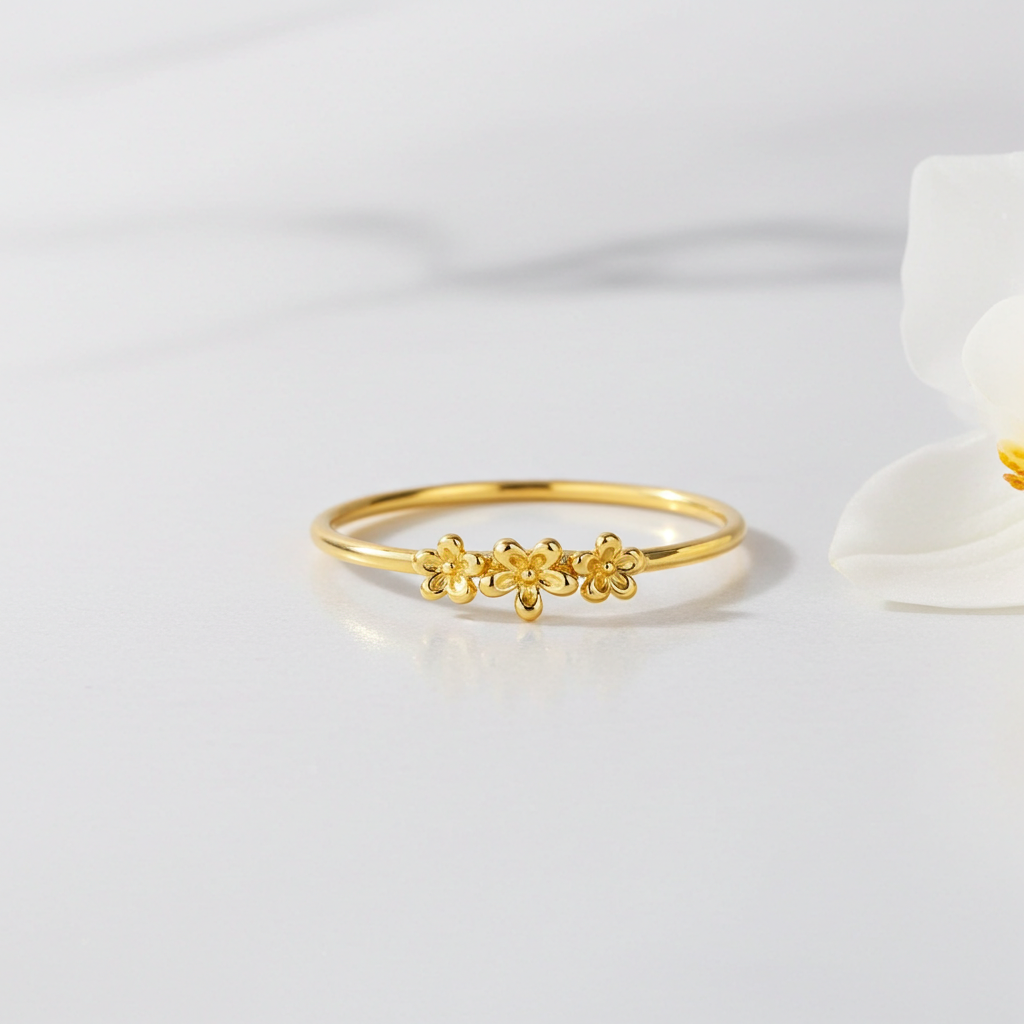8 Karat Blomster Ring