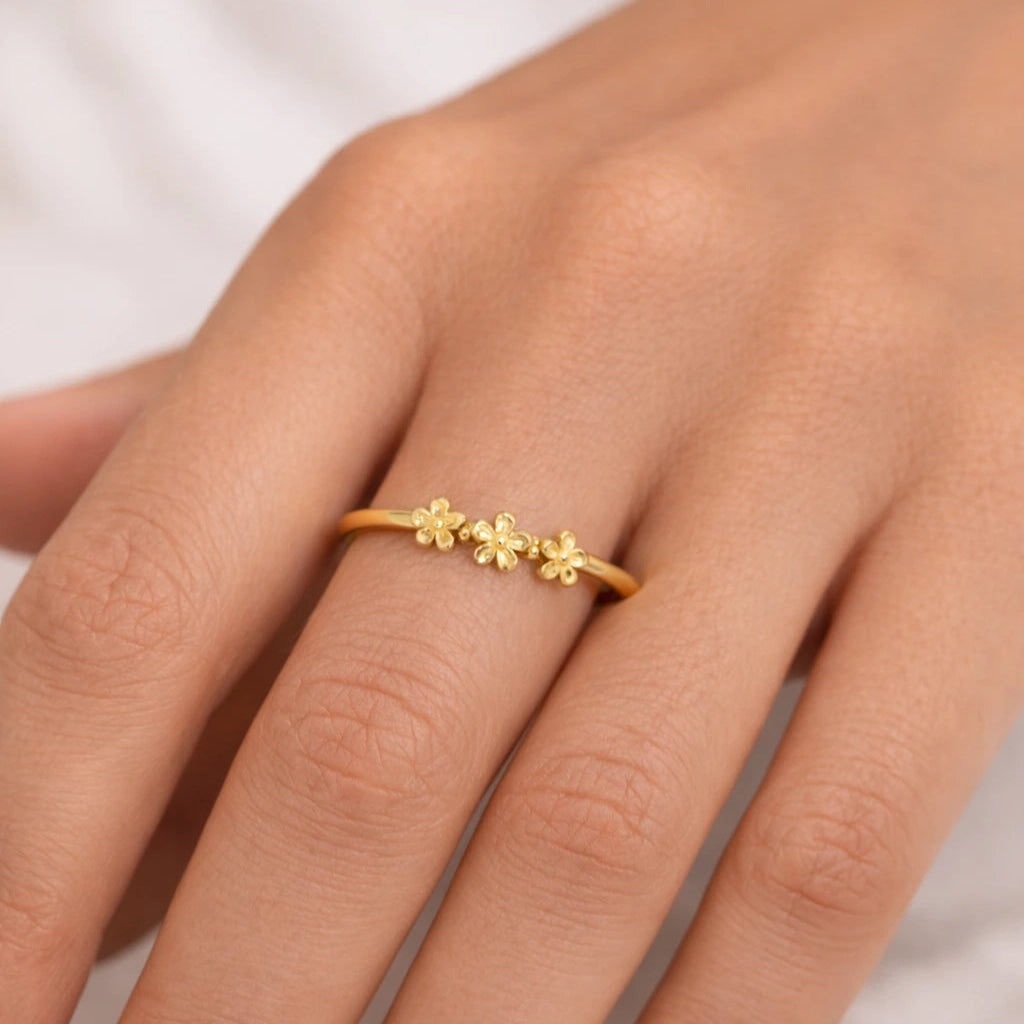 8 Karat Blomster Ring