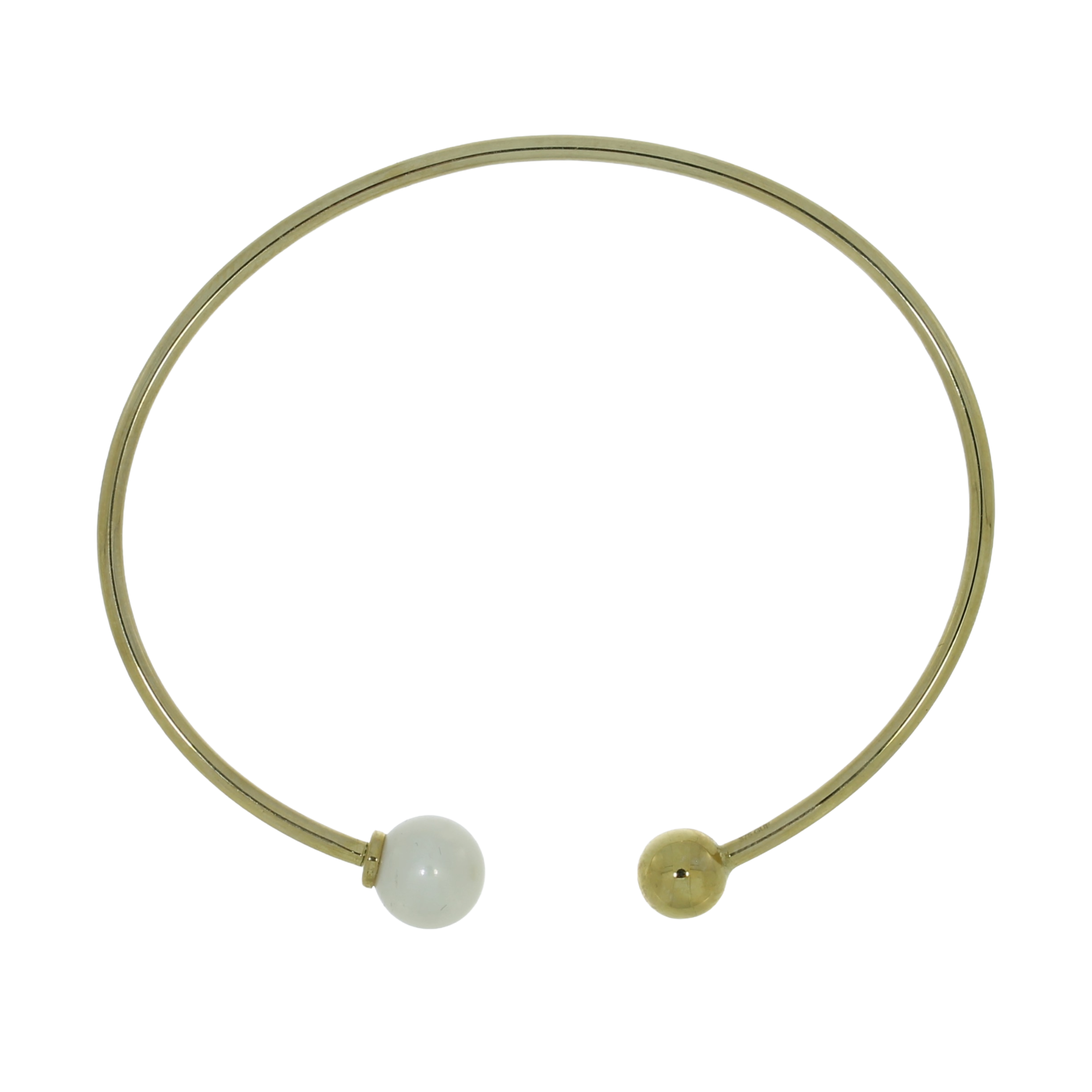 9 Karat Armring m Ferskvandsperle
