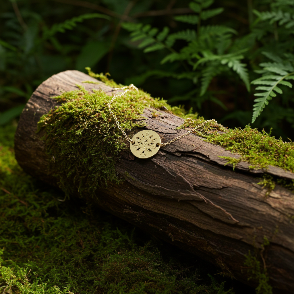 9 karat guldarmbånd med livets træ