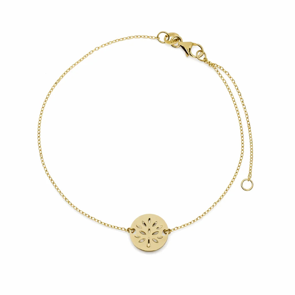 9 karat guldarmbånd med livets træ