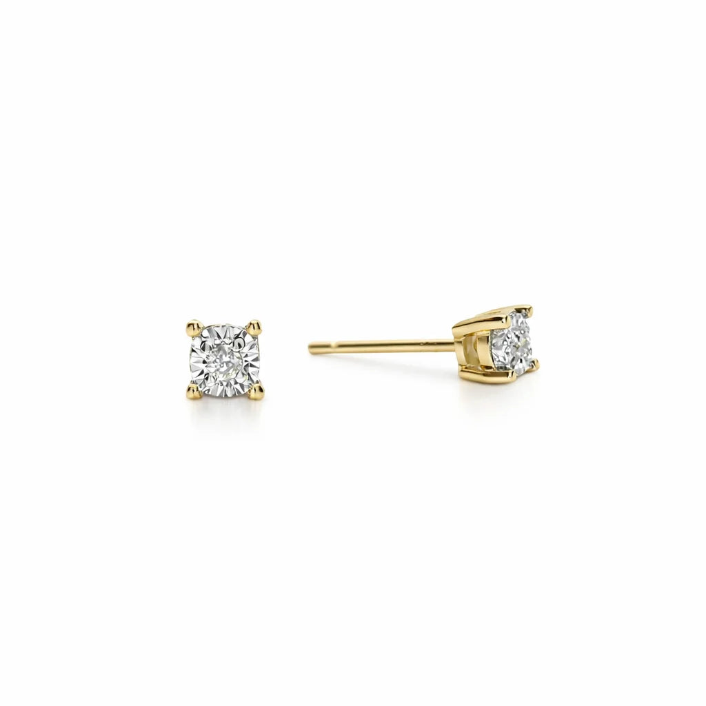 9 Karat Brillant Ørestikker