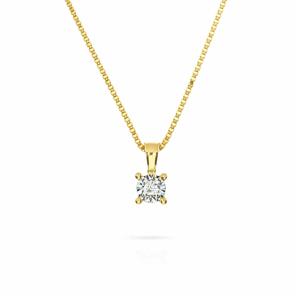 9 Karat Brillant Vedhæng