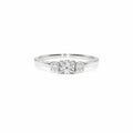 9 Karat Hvidgulds Brillant Ring