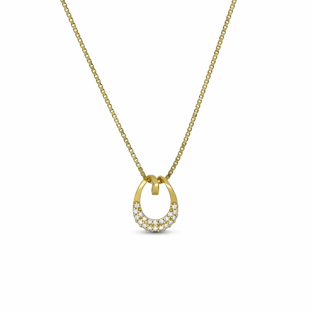 8 Karat Dråbeformet Halskæde