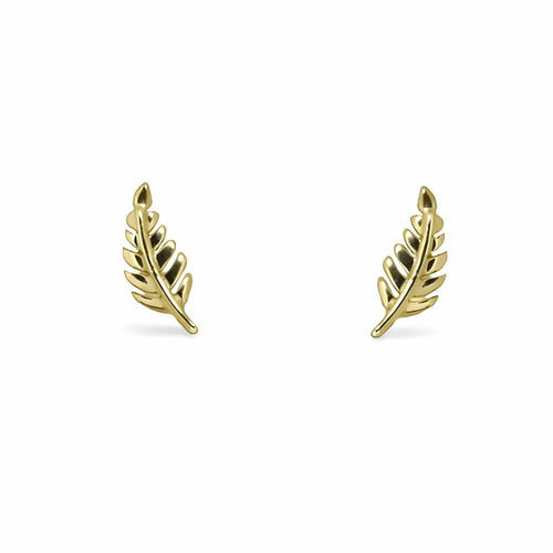 8 Karat Blad Ørestikker
