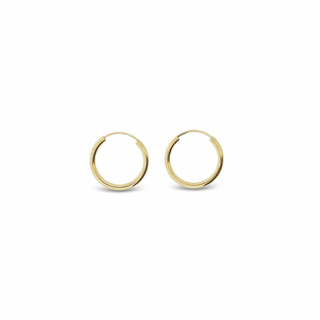 14 Karat Creoler 15mm