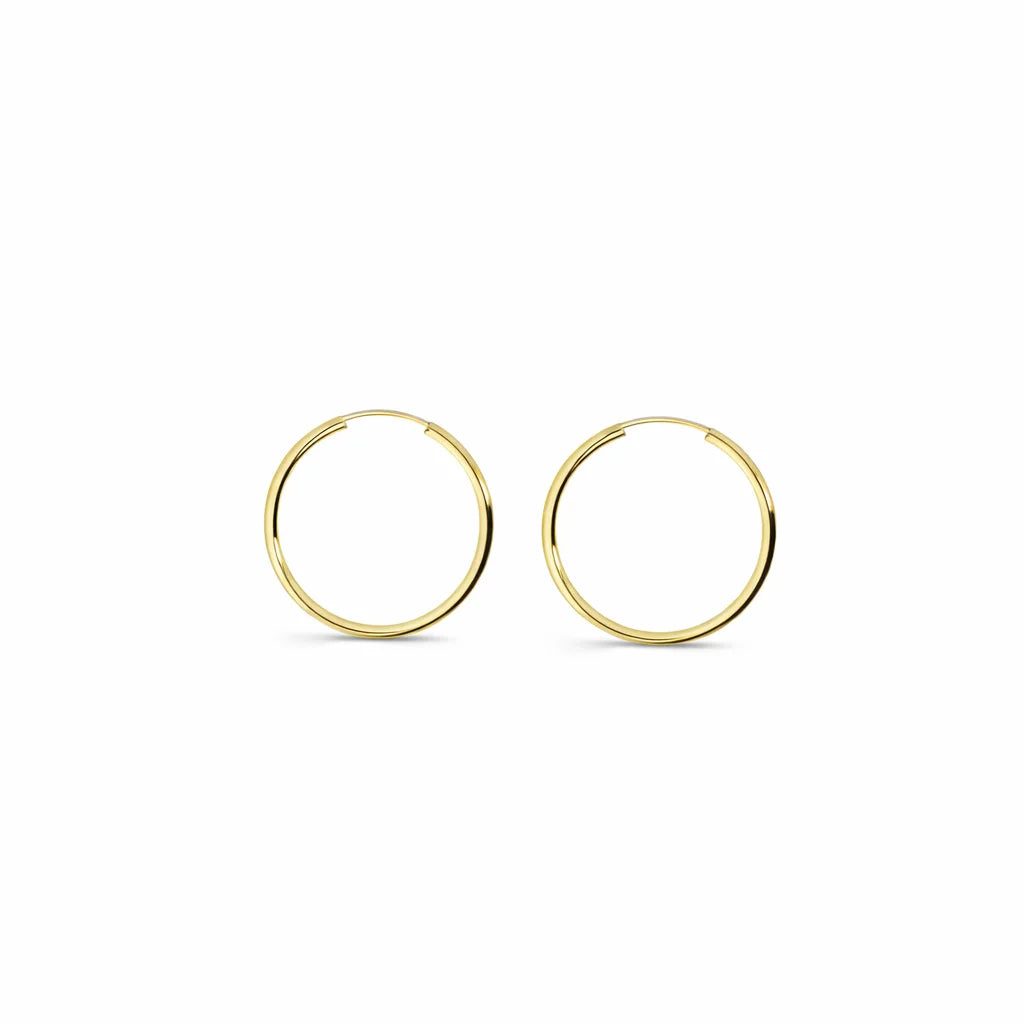 14 Karat Creoler 18mm